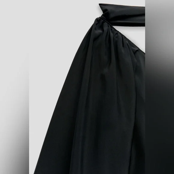 ZARA STUDIO One Shoulder Limited Edition MIDI Dress XS TAGS ATTACHED COCKTAIL - Picture 12 of 15